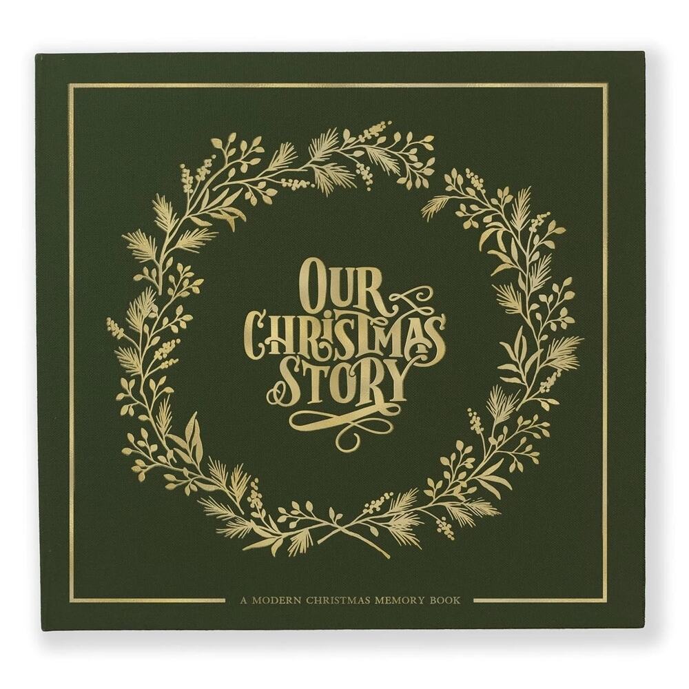 Our Christmas Story: a Modern Christmas Memory Book Hardcover 9.75 x 9.75
